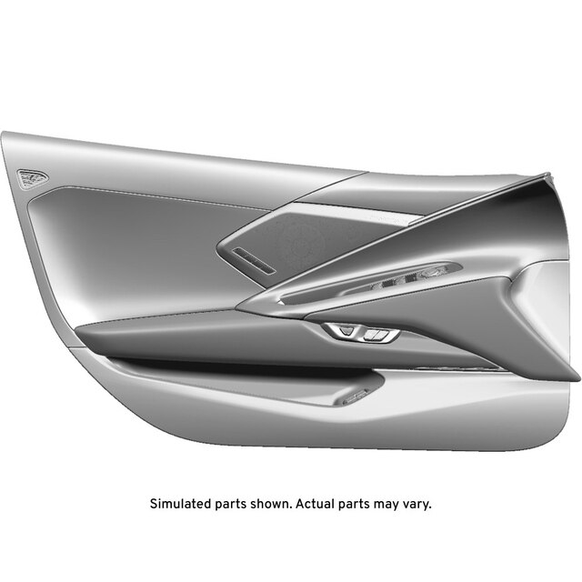 GM Genuine Parts Black Front Driver Side Door Trim