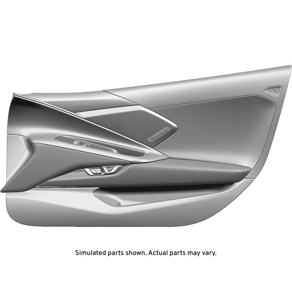 GM Genuine Parts Black Front Passenger Side Door Trim
