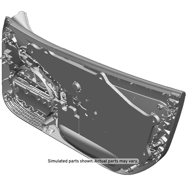 GM Genuine Parts Black Front Driver Side Door Trim