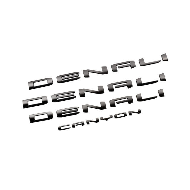 Canyon Denali Emblems in Black