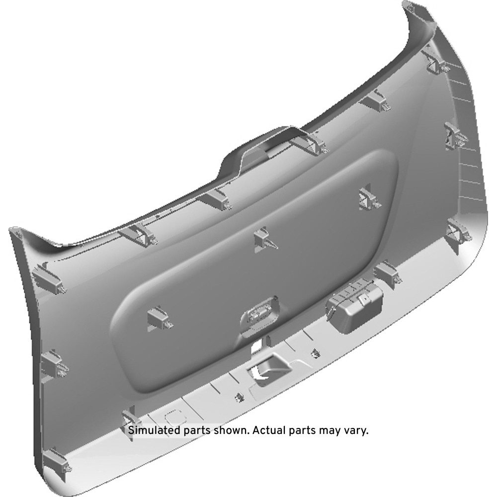 GM Genuine Parts Jet Black Liftgate Lower Trim Finish Panel