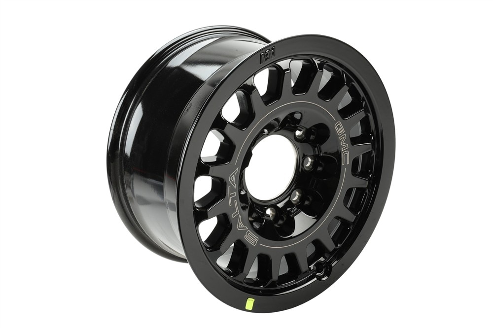 GM Genuine Parts Black High Gloss Front and Rear Wheel