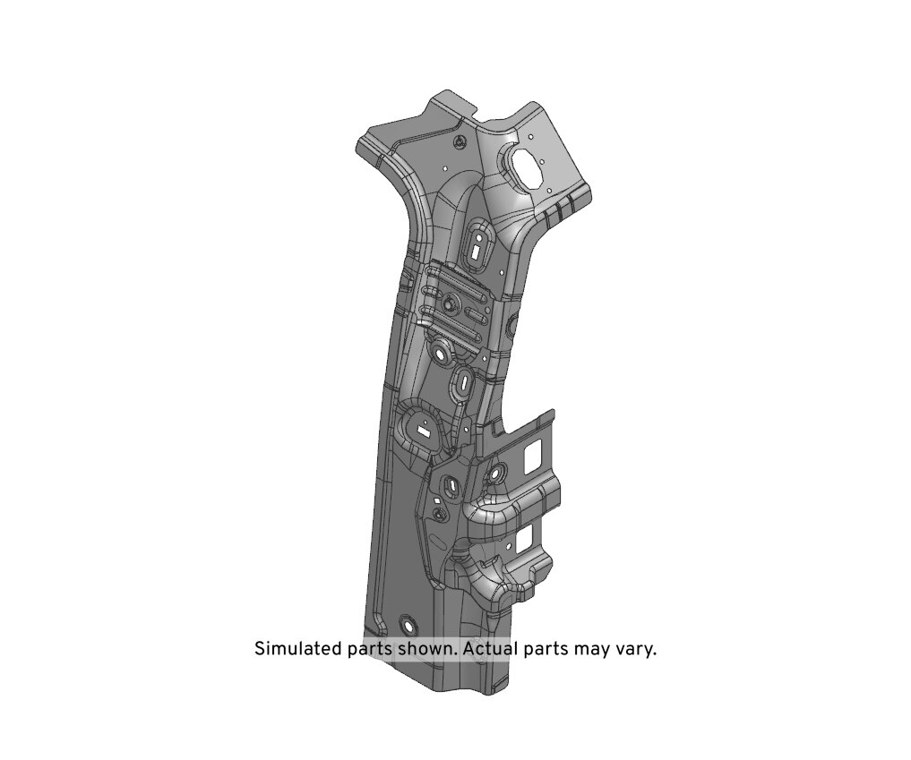 GM Genuine Parts Driver Side Body Lock Pillar Inner Panel