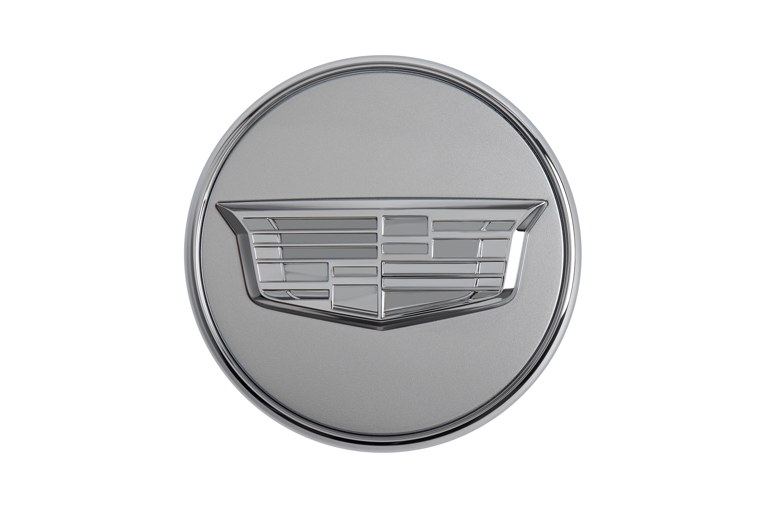 Center Cap in Bright with Monochrome Cadillac Logo
