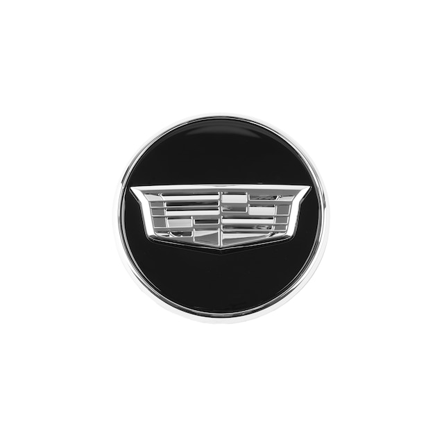 Center Cap in Black with Monochrome Cadillac Logo