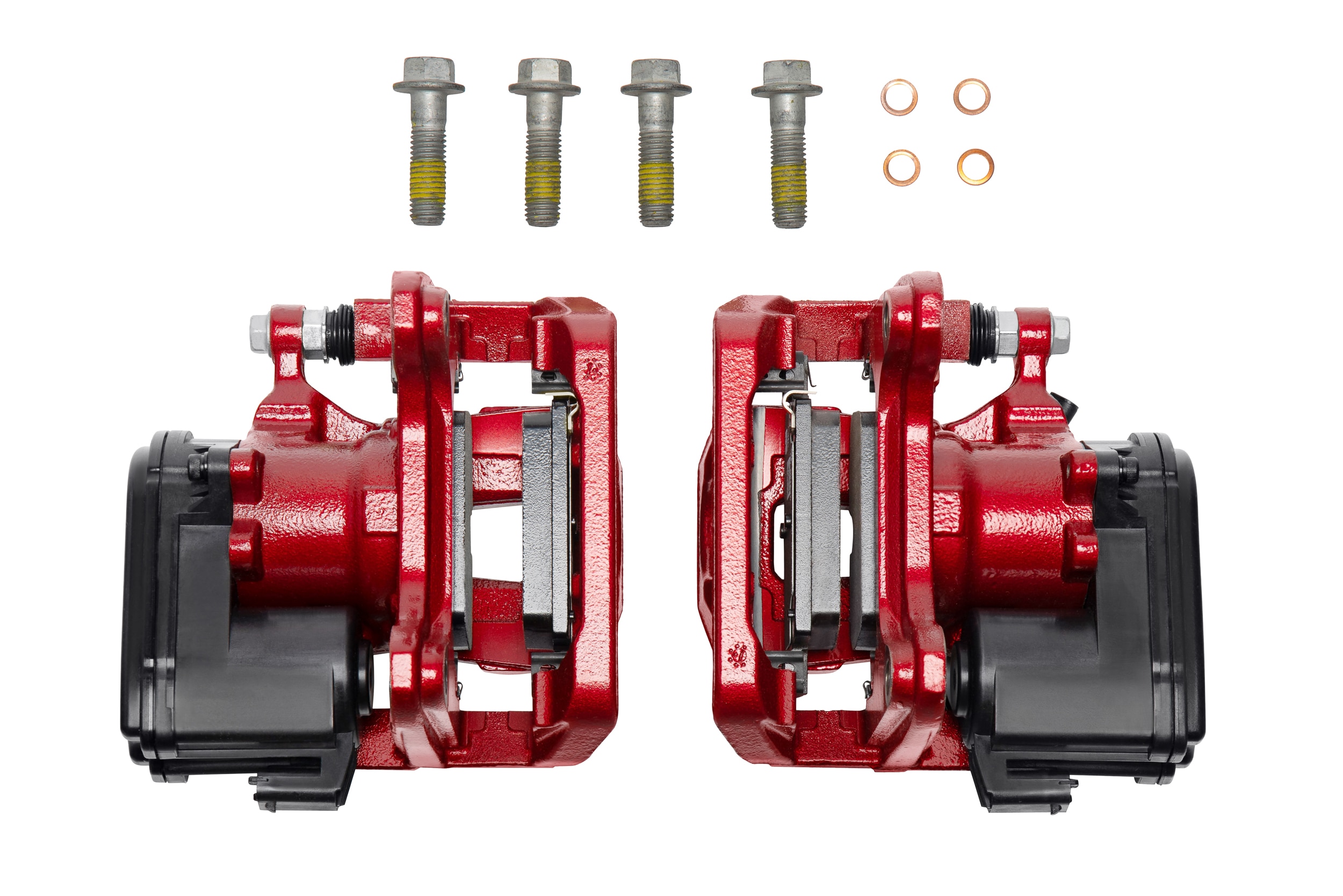 Rear Brake Upgrade System in Edge Red