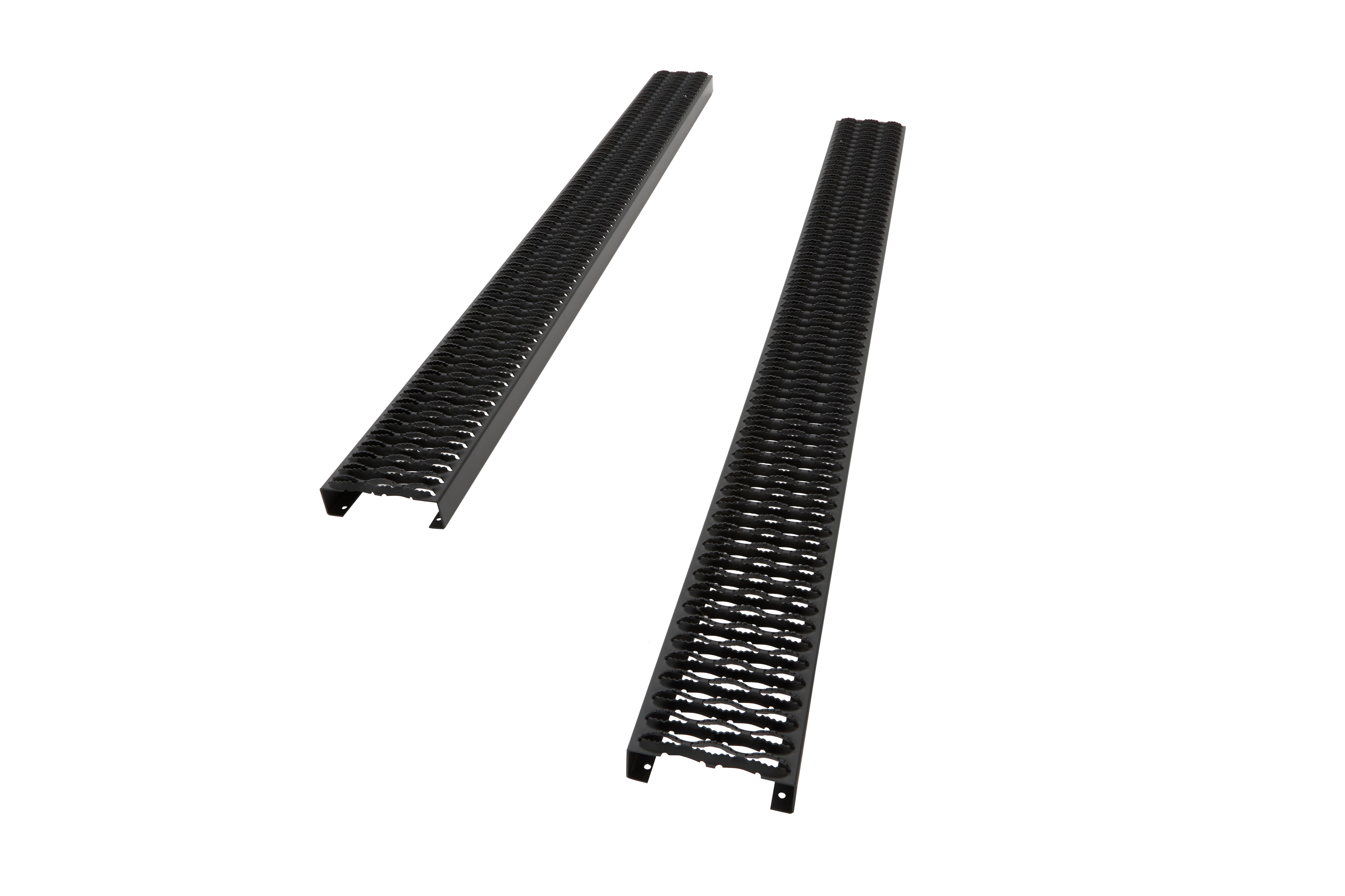 Double Cab Rectangular Work Step Assist Steps in Black