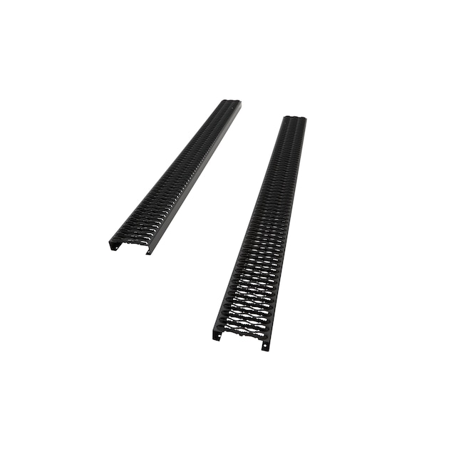 Double Cab Rectangular Work Step Assist Steps in Black