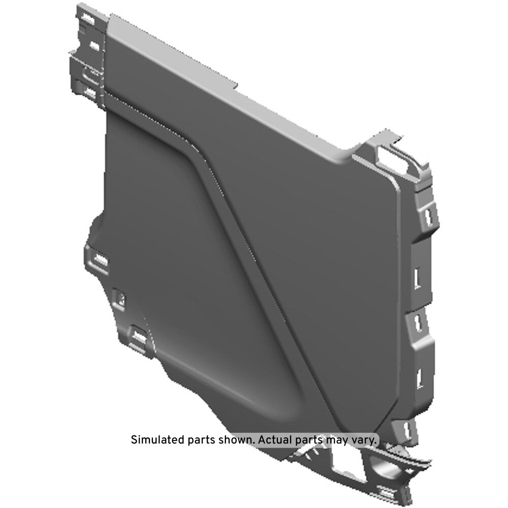 GM Genuine Parts Black Driver Side Front Floor Rear Console Side Trim Panel