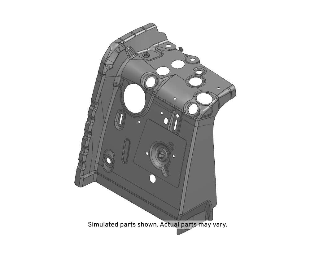 GM Genuine Parts Driver Side Body Lock Pillar Inner Panel