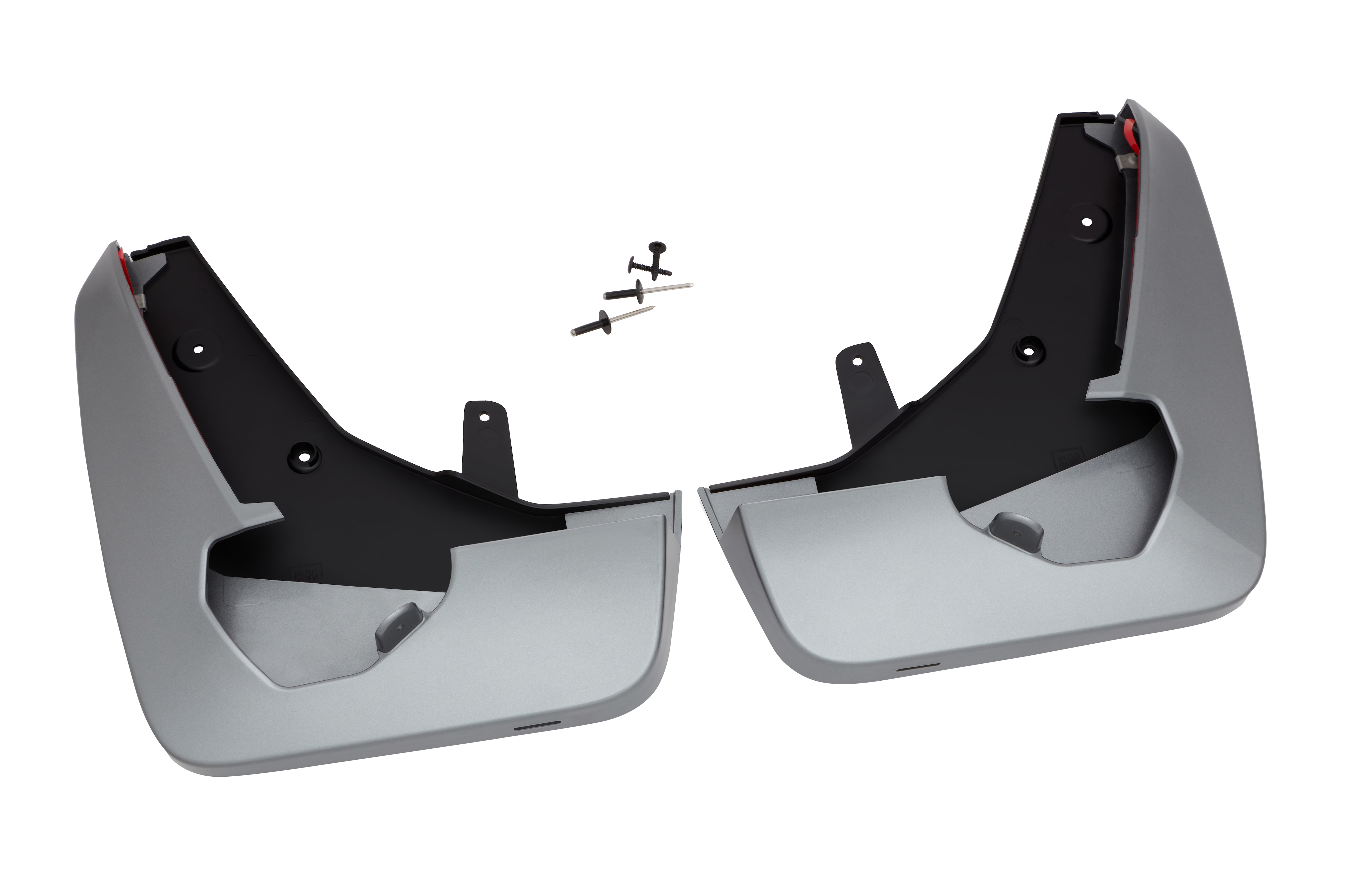 Front Splash Guards in Argent Silver Metallic
