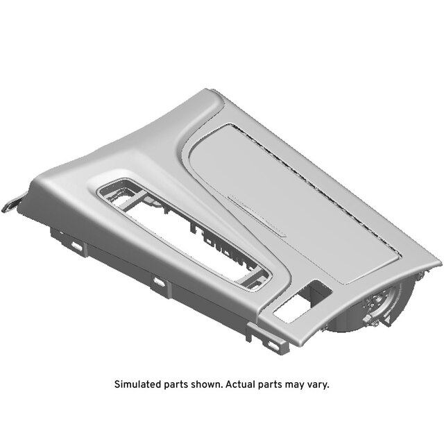 GM Genuine Parts Black Front Floor Console Cup Holder Trim Plate