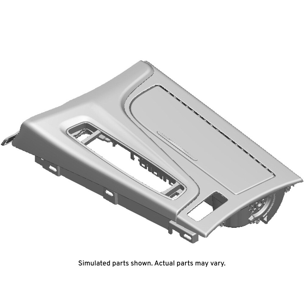 GM Genuine Parts Black Front Floor Console Cup Holder Trim Plate