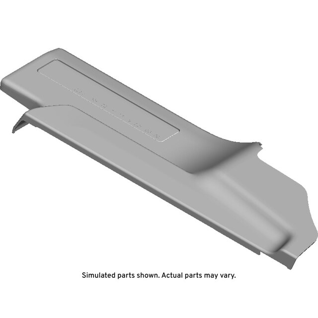 GM Genuine Parts Medium Dark Cinder Rear Passenger Side Door Sill Garnish Molding