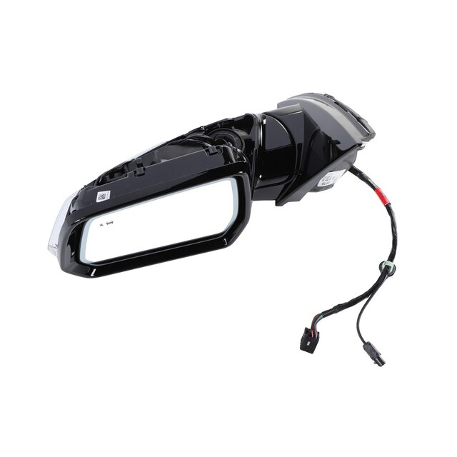 GM Genuine Parts High Gloss Black Driver Side Door Mirror without Cover
