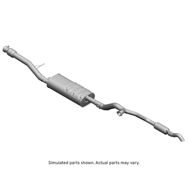 GM Genuine Parts Exhaust Muffler with Exhaust Pipe