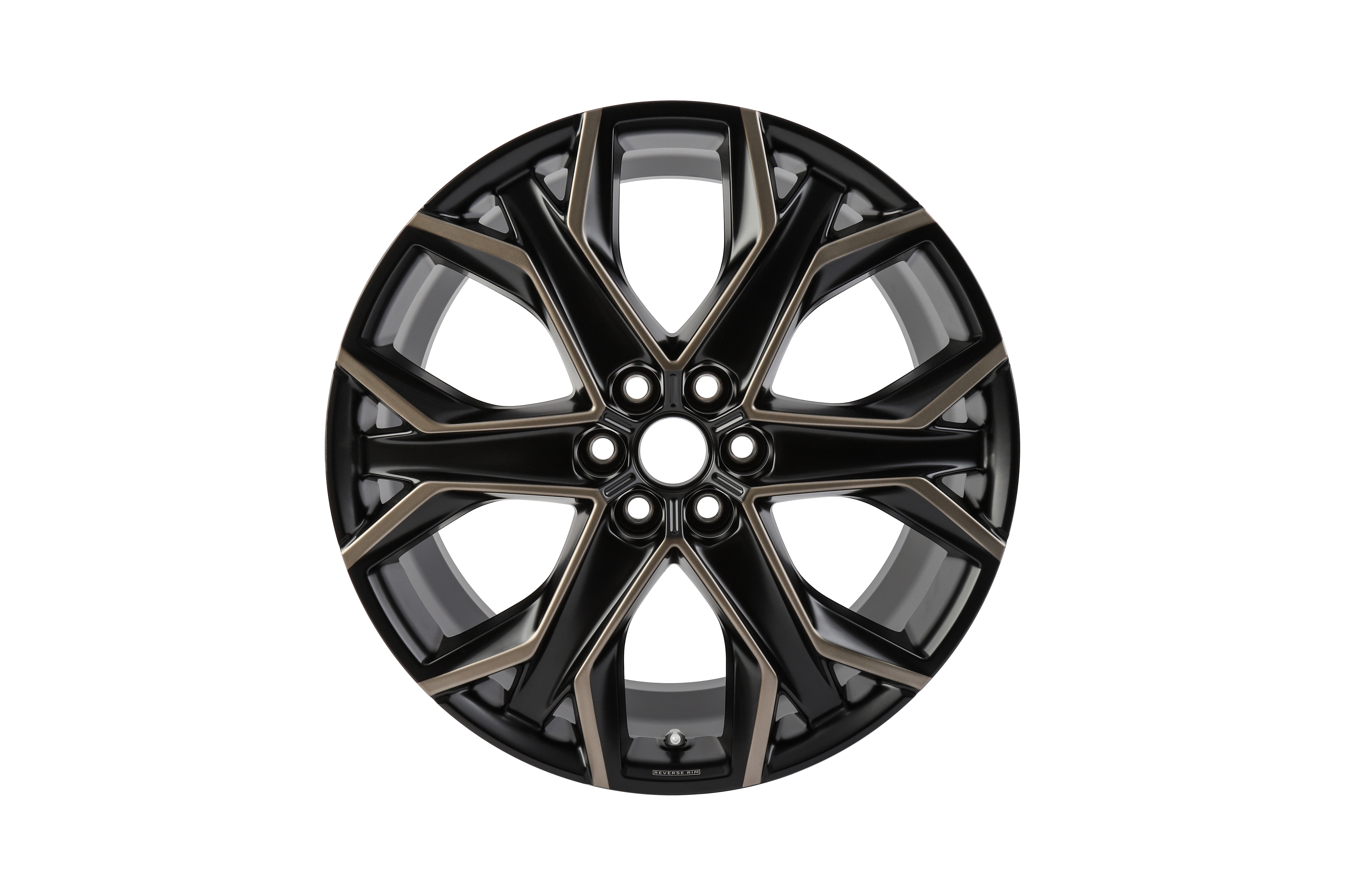 21x9-Inch Aluminum Multi-Spoke Wheel in Low Gloss Black with Bronze Accents