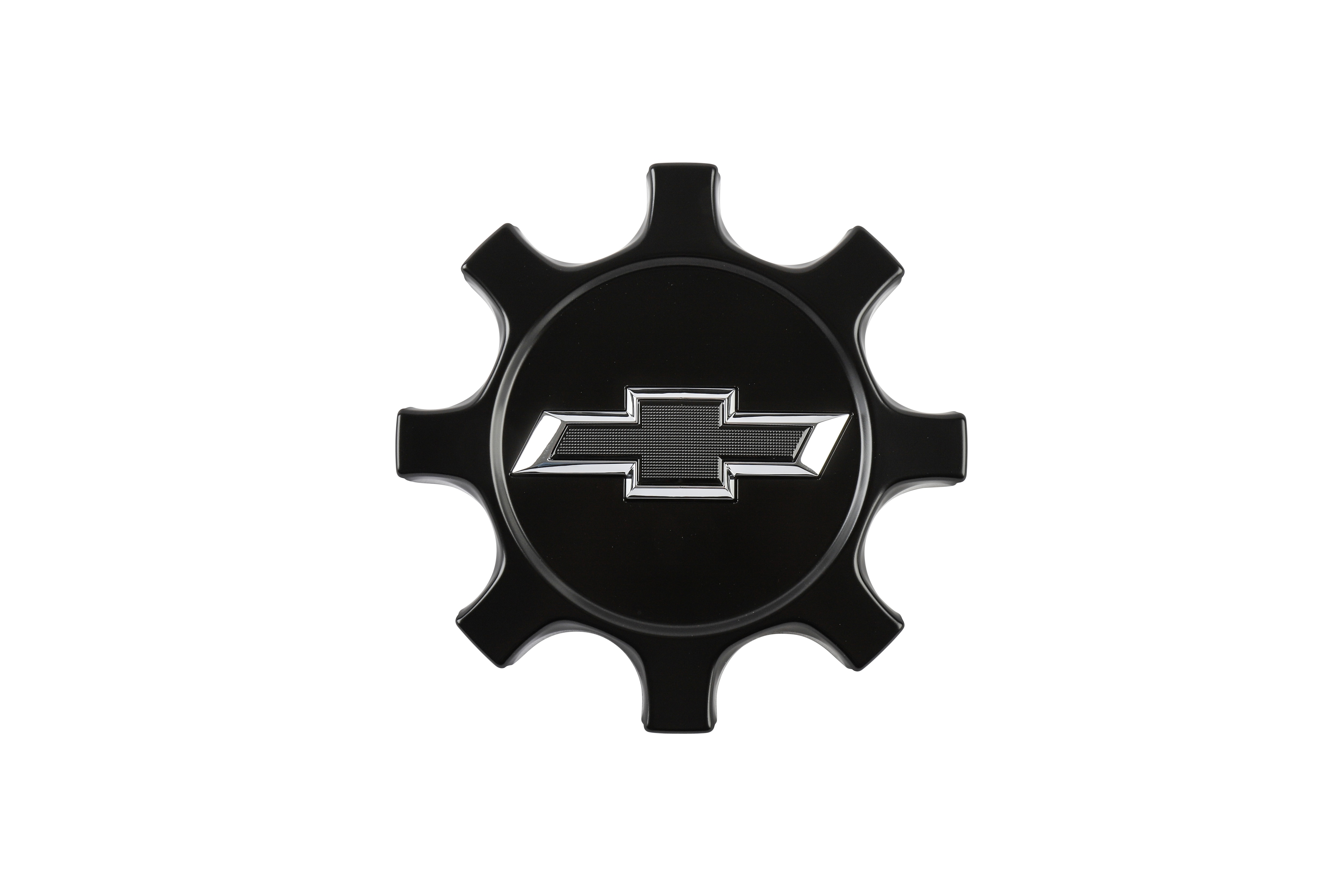 Center Cap in High Gloss Black with Black Bowtie Logo