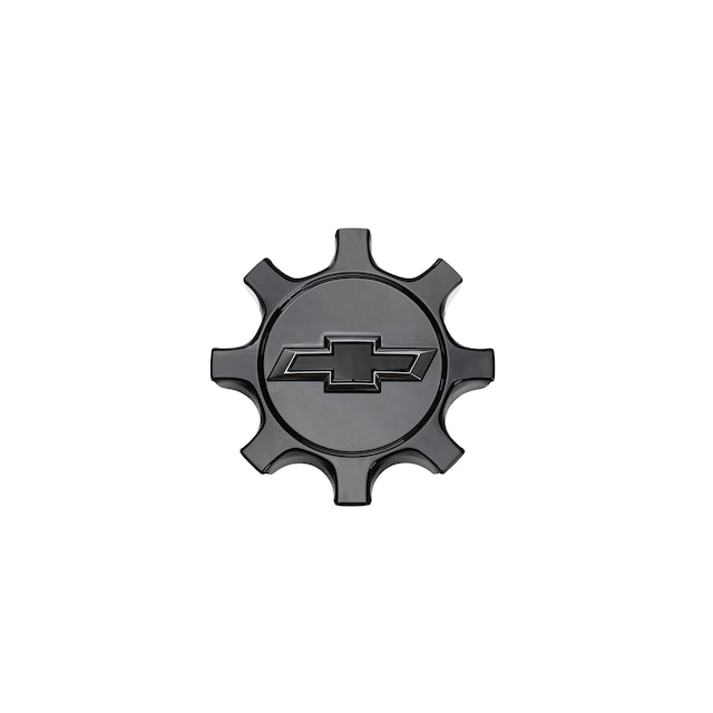 Center Cap in Low Gloss Black with Black Bowtie Logo