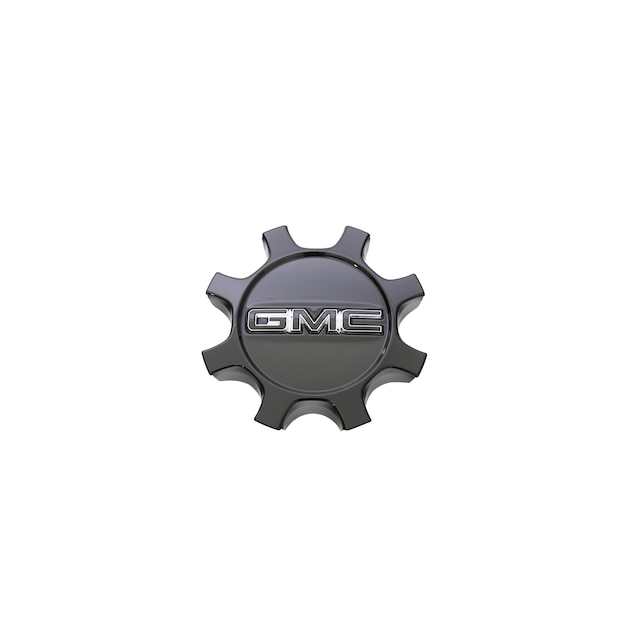 Center Cap in Black with Black GMC Logo