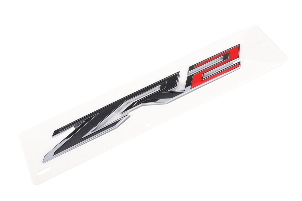GM Genuine Parts Exterior Bright Chrome Front Driver Side Fender Marketing Package Name Plate