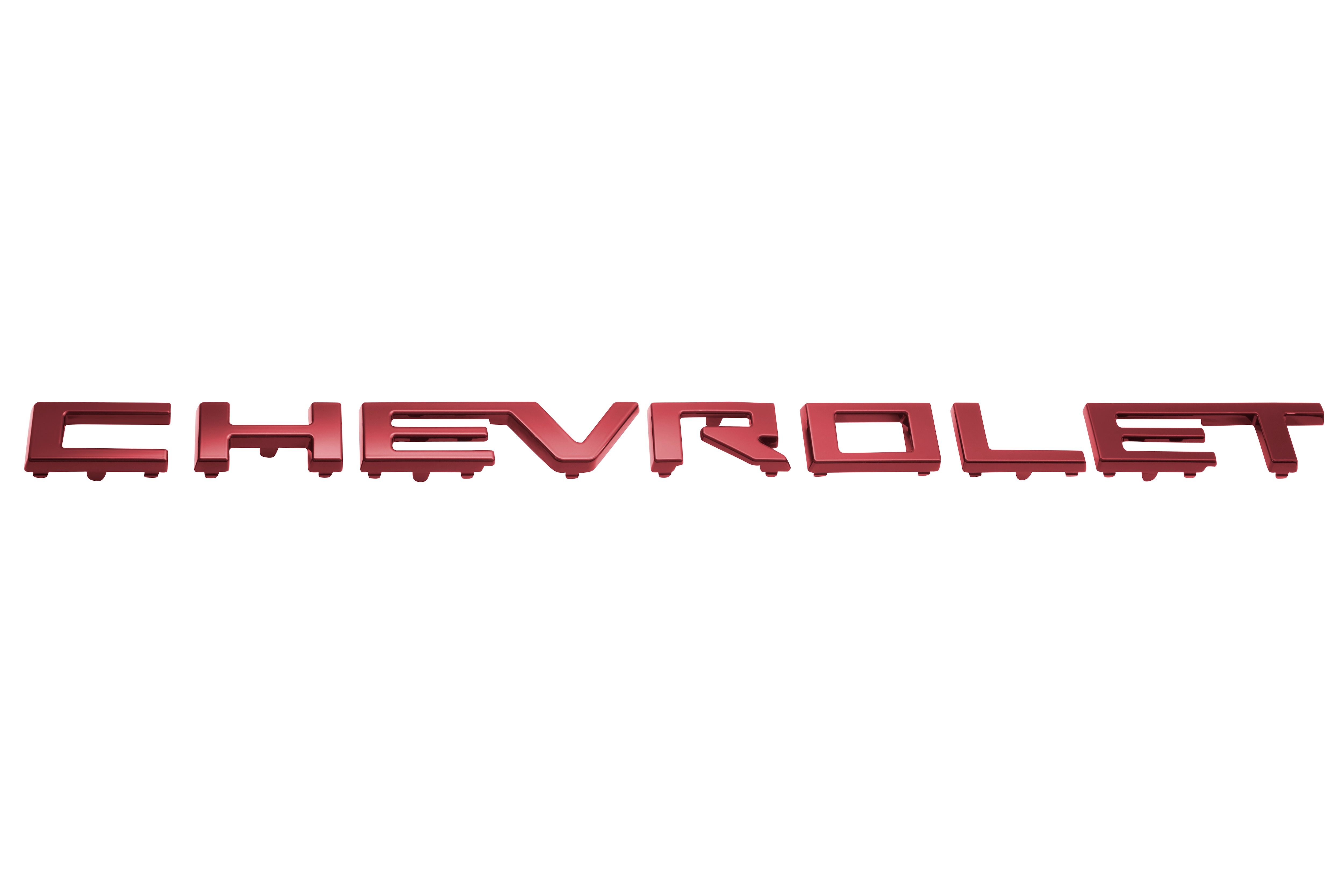 Chevrolet Script Lettering in Red