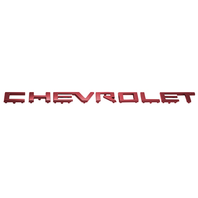 Chevrolet Script Lettering in Red