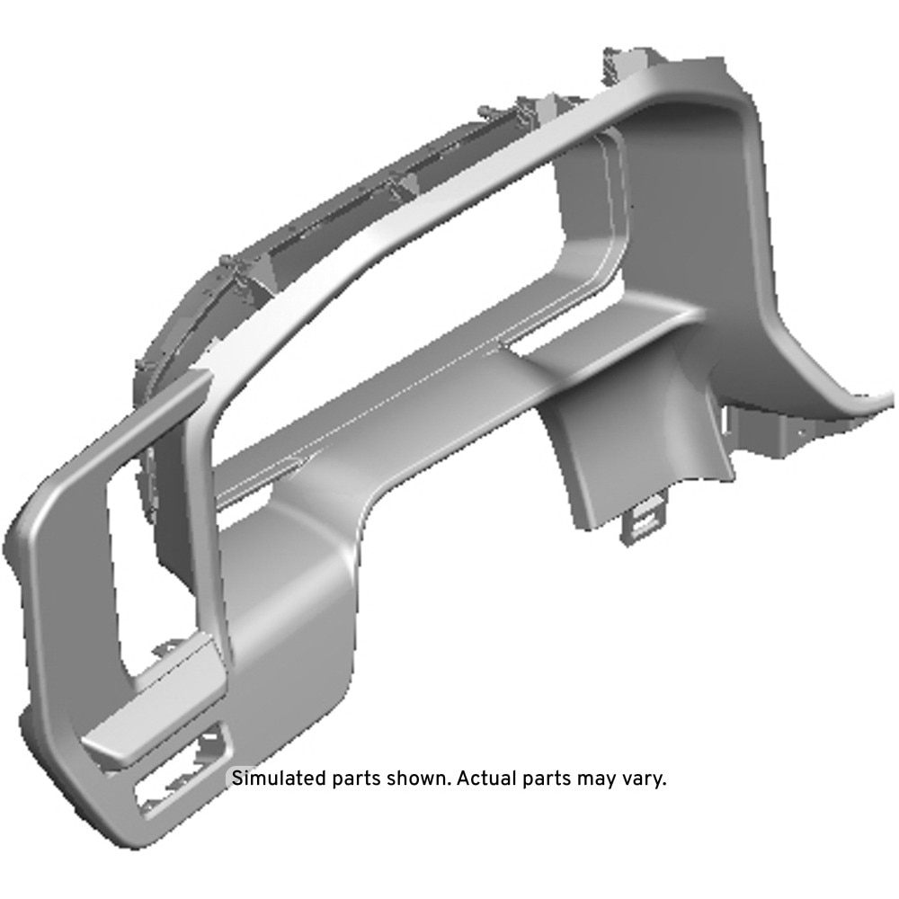 GM Genuine Parts Black Front Floor Rear Console Trim Plate
