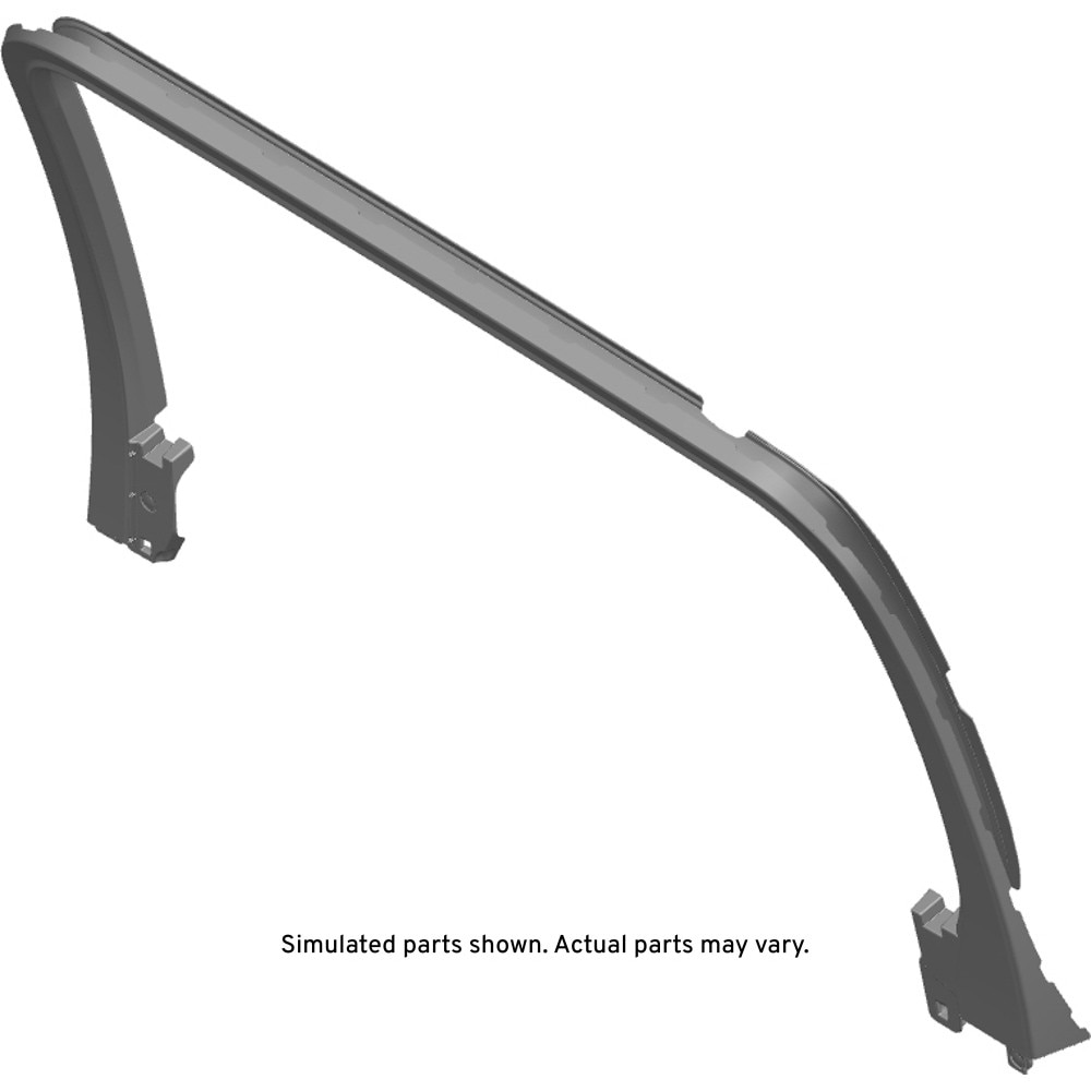 GM Genuine Parts Rear Passenger Side Door Window Garnish Molding