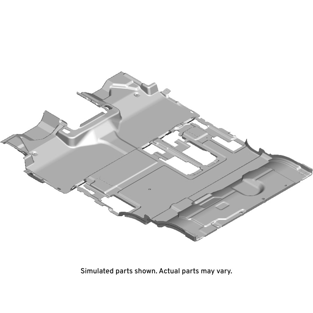 GM Genuine Parts Jet Black Rear Floor Panel Carpet