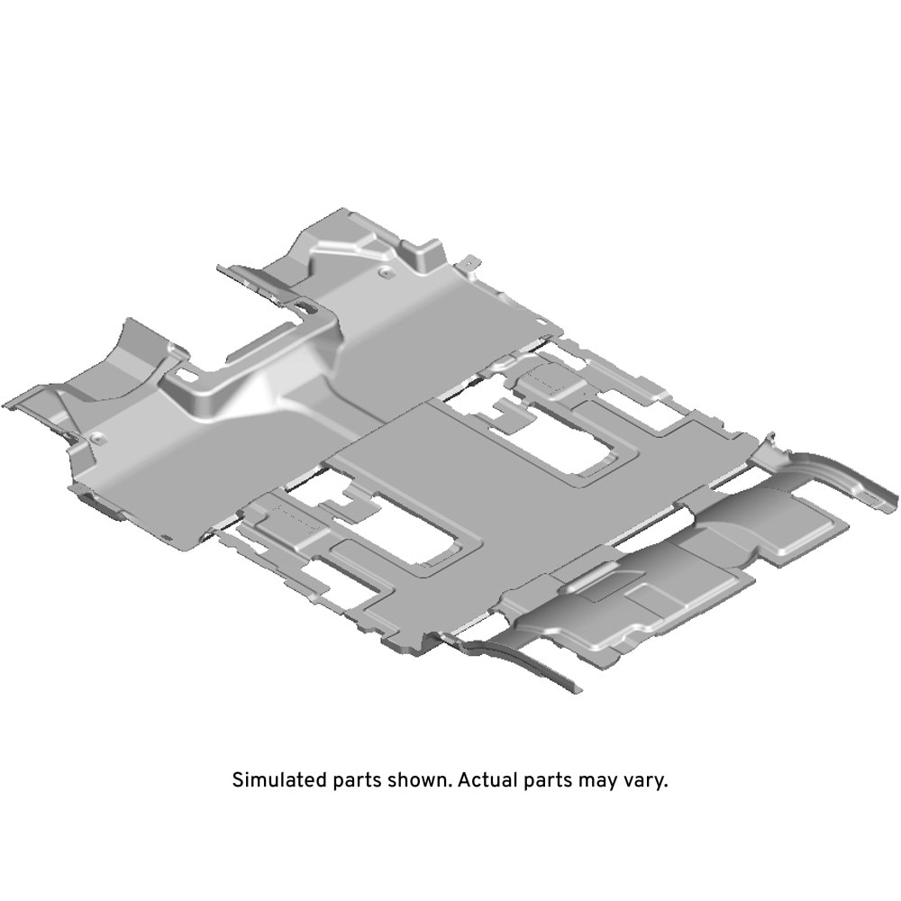 GM Genuine Parts Jet Black Rear Floor Panel Carpet
