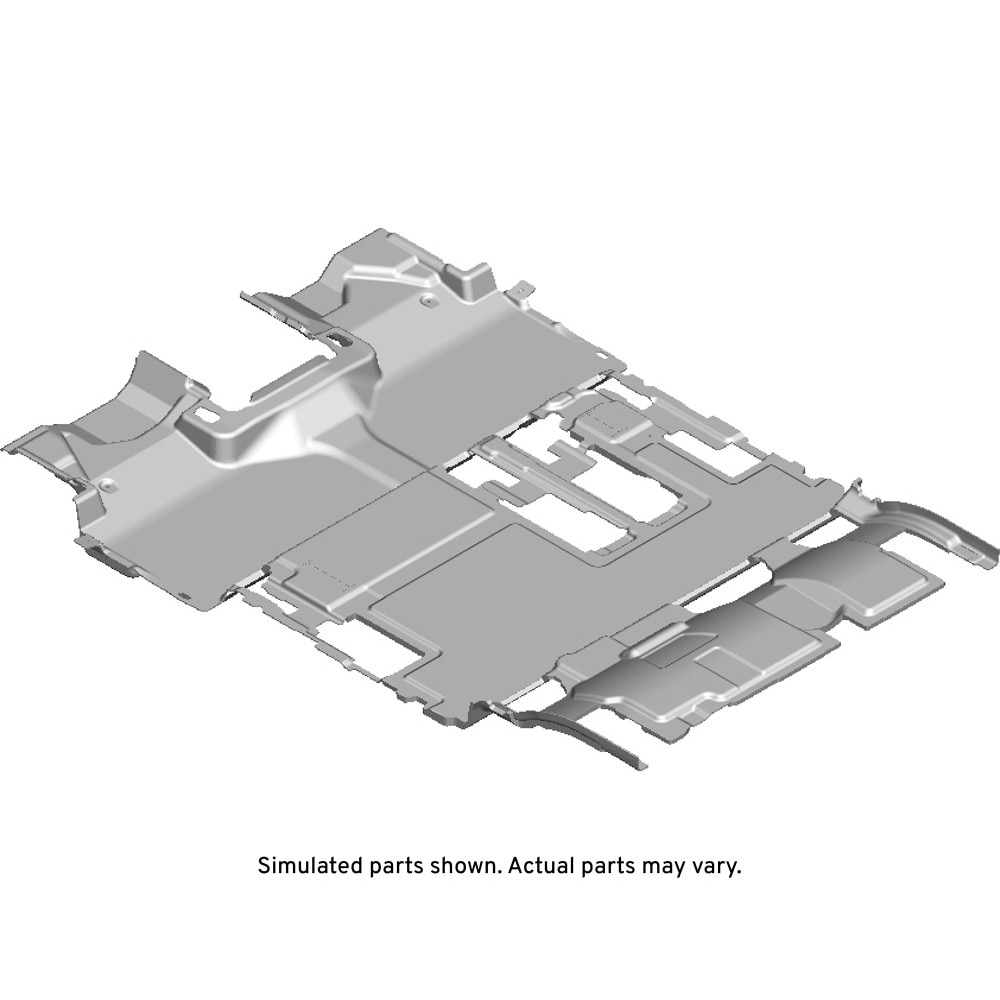 GM Genuine Parts Black Rear Floor Panel Carpet