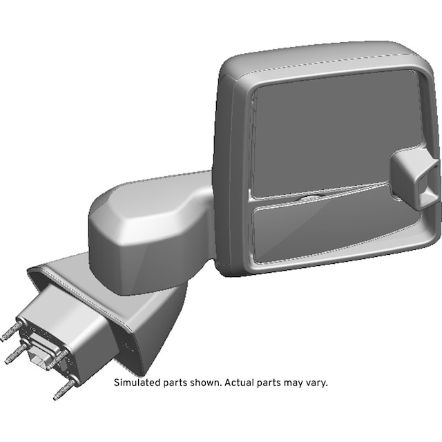 GM Genuine Parts Bright Chrome Passenger Side Door Rearview Mirror