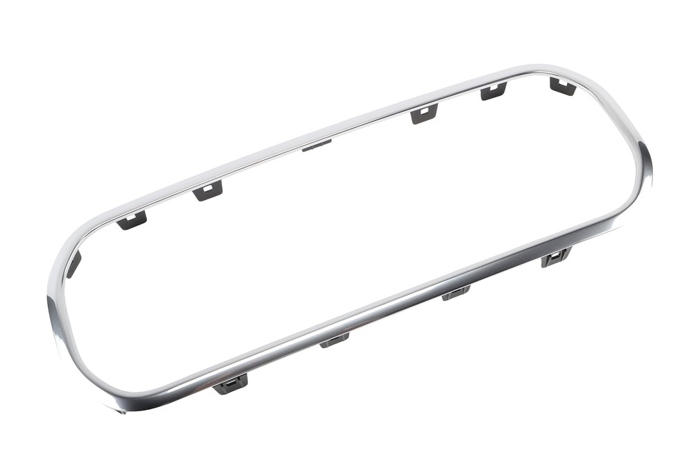 GM Genuine Parts Galvano Silver Front Floor Console Cup Holder Opening Trim Plate