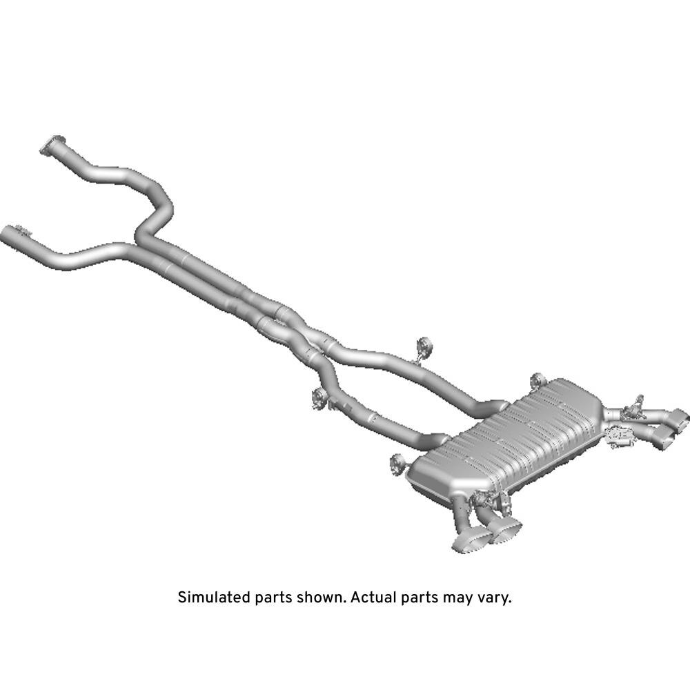 GM Genuine Parts Exhaust Muffler with Exhaust Pipe