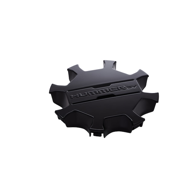 Center Cap in Gloss Black with GMC HUMMER EV Logo