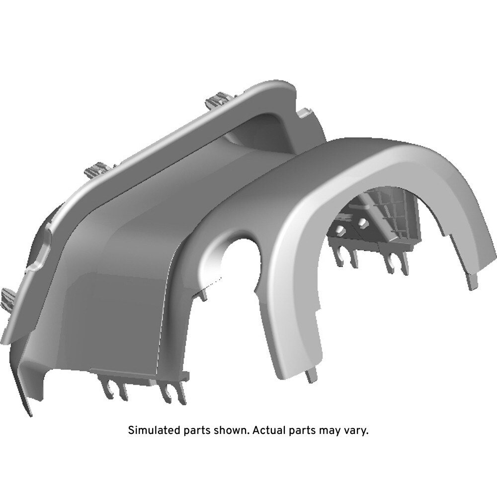GM Genuine Parts Backen Black Instrument Panel Steering Column Lower Trim Cover