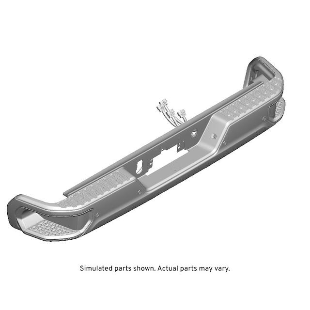 GM Genuine Parts Chrome Rear Bumper Impact Bar
