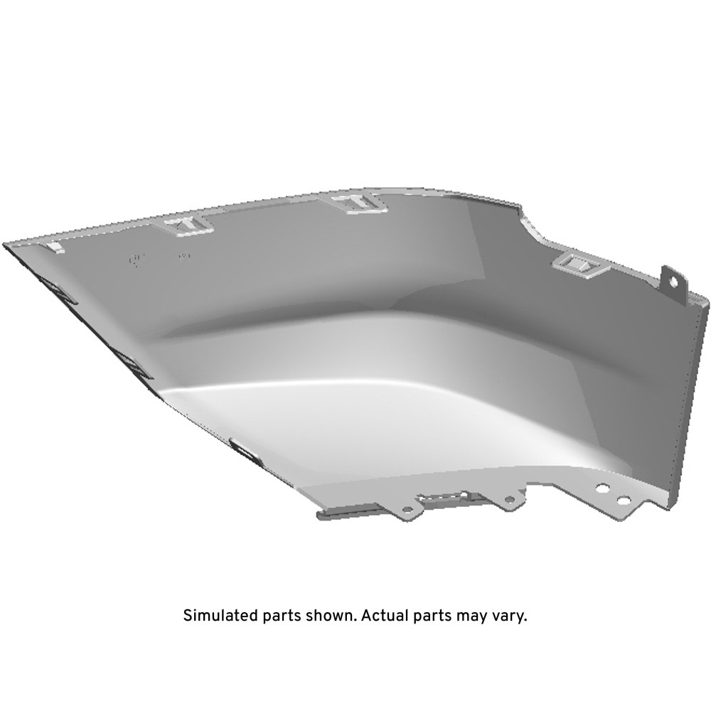 GM Genuine Parts Primed Front Bumper Passenger Side Lower Fascia