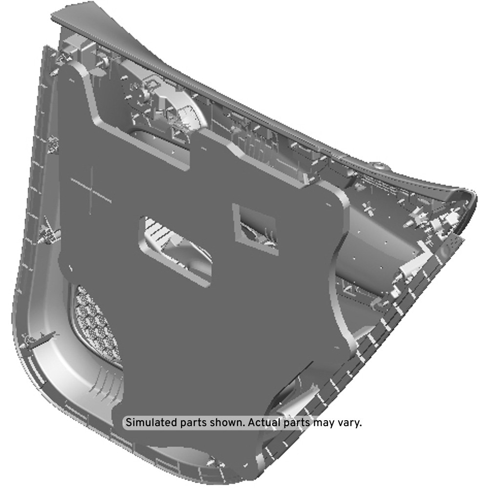 GM Genuine Parts Maple Sugar Rear Driver Side Door Trim