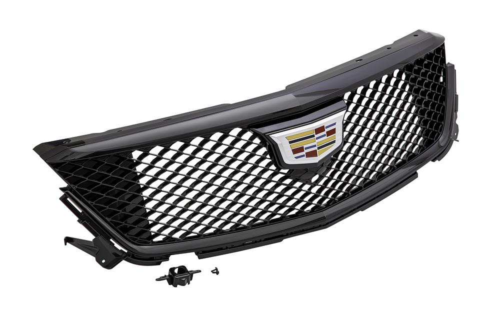 Cadillac Grille in Gloss Black with Black Chrome Surround (for