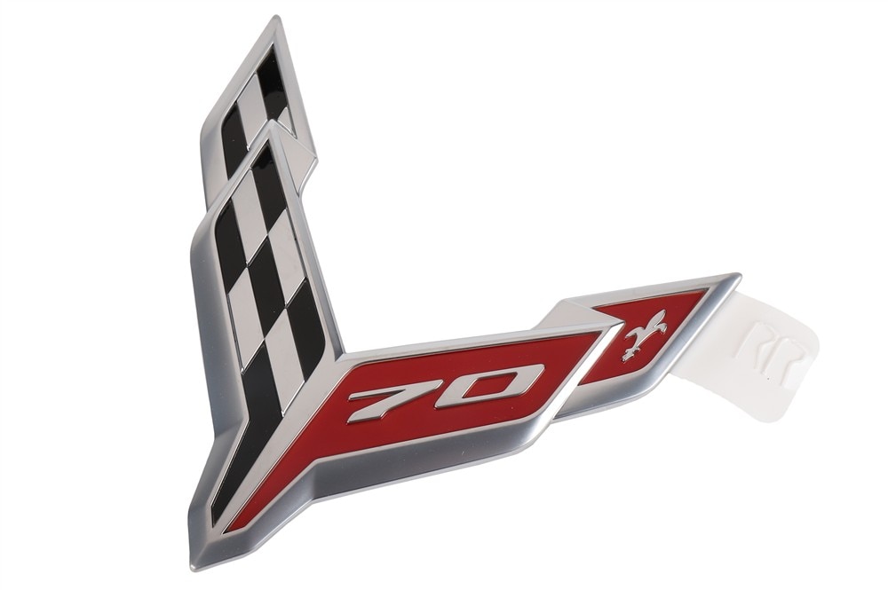 GM Genuine Parts Galvano Silver Rear Compartment Lid Emblem