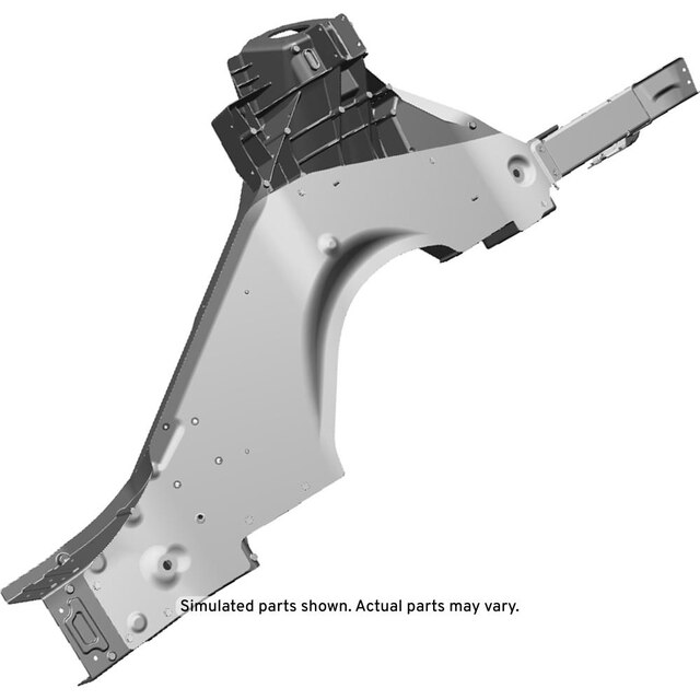 GM Genuine Parts Rear Compartment Floor Panel Rear Passenger Side Rail