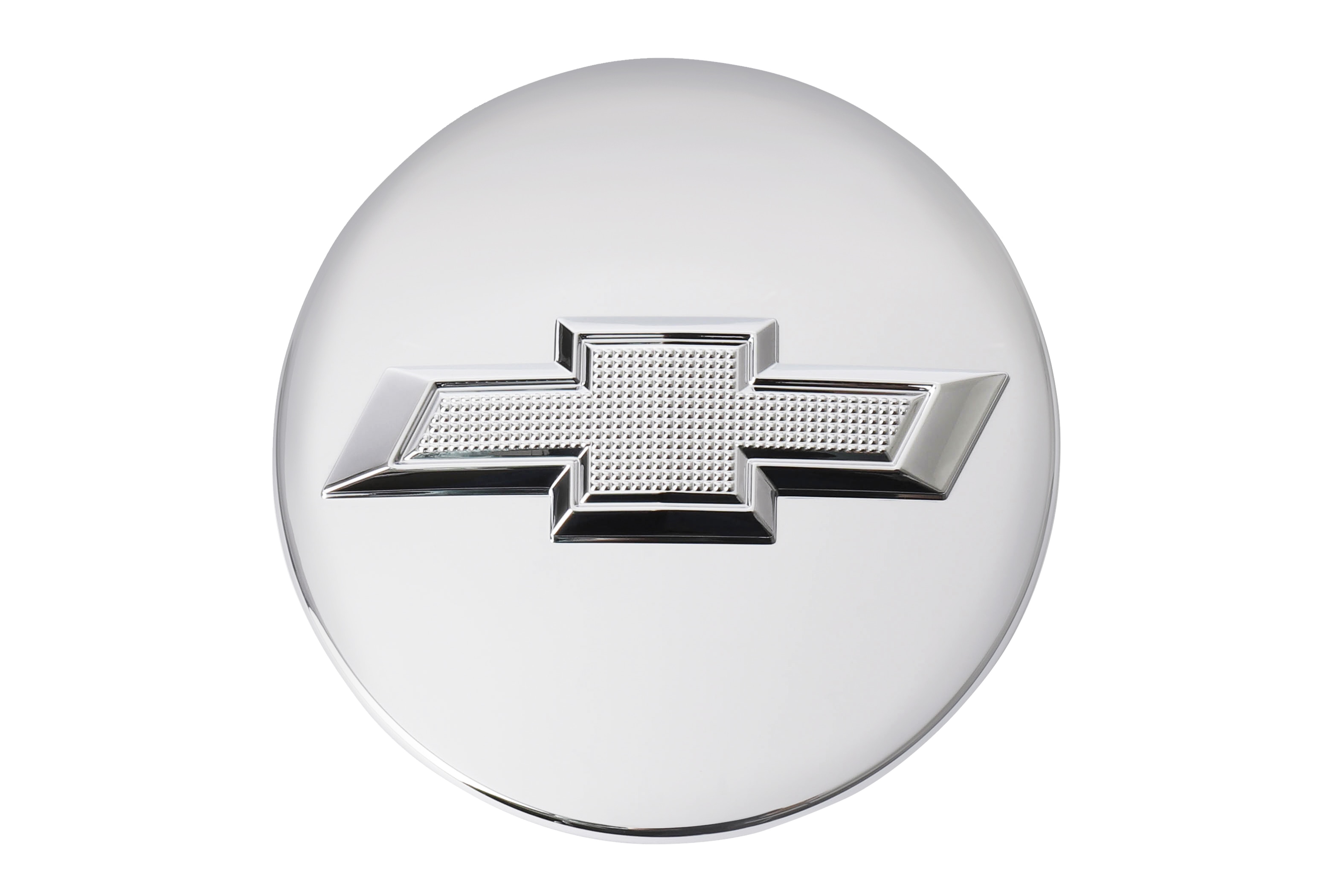 Center Cap in Chrome with Silver-Outlined Bowtie Logo