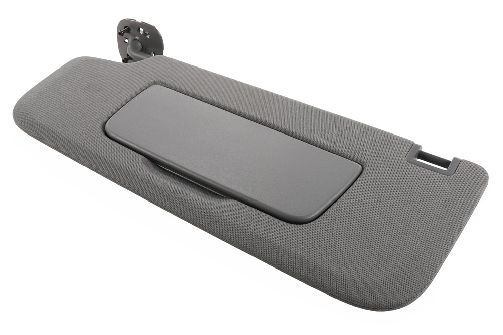 GM Genuine Parts Dark Ash Gray Driver Side Sunshade with Bolt without Airbag Label