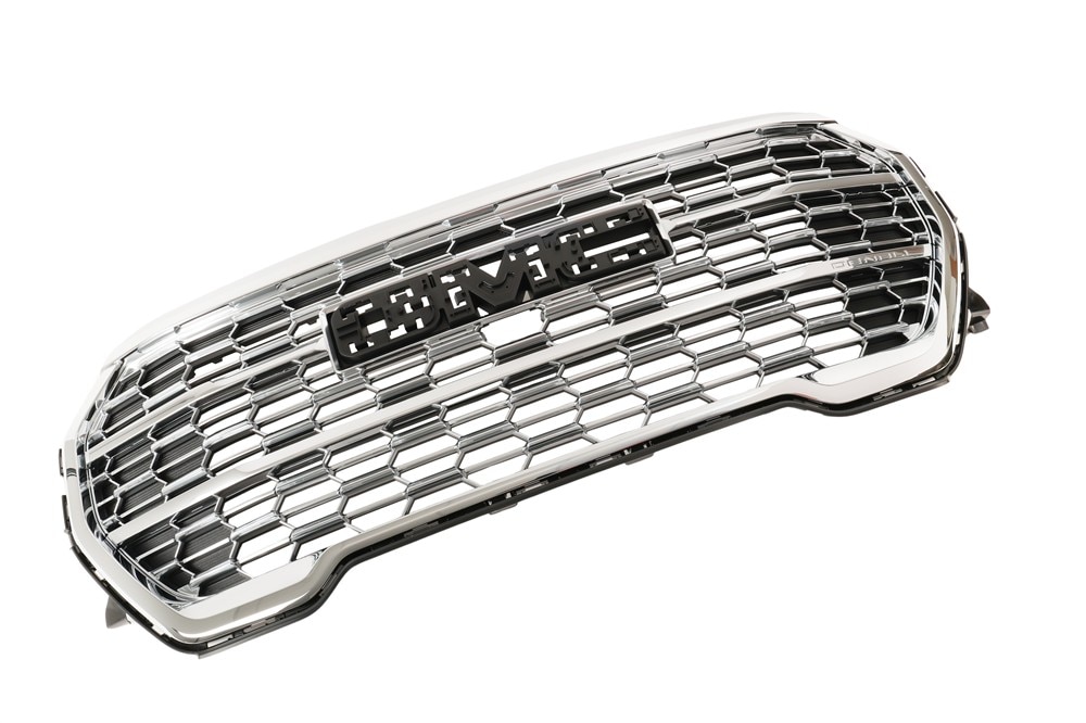GM Genuine Parts Galvano Silver Front Upper Grille