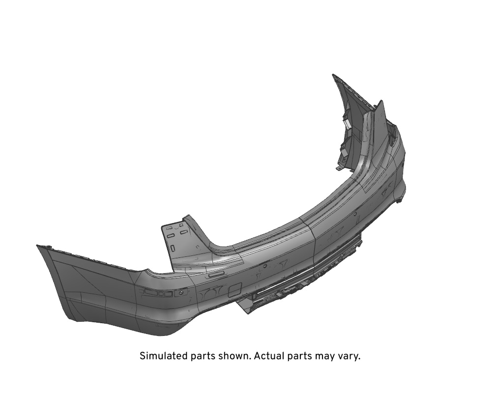 GM Genuine Parts Primed Rear Bumper Upper Fascia