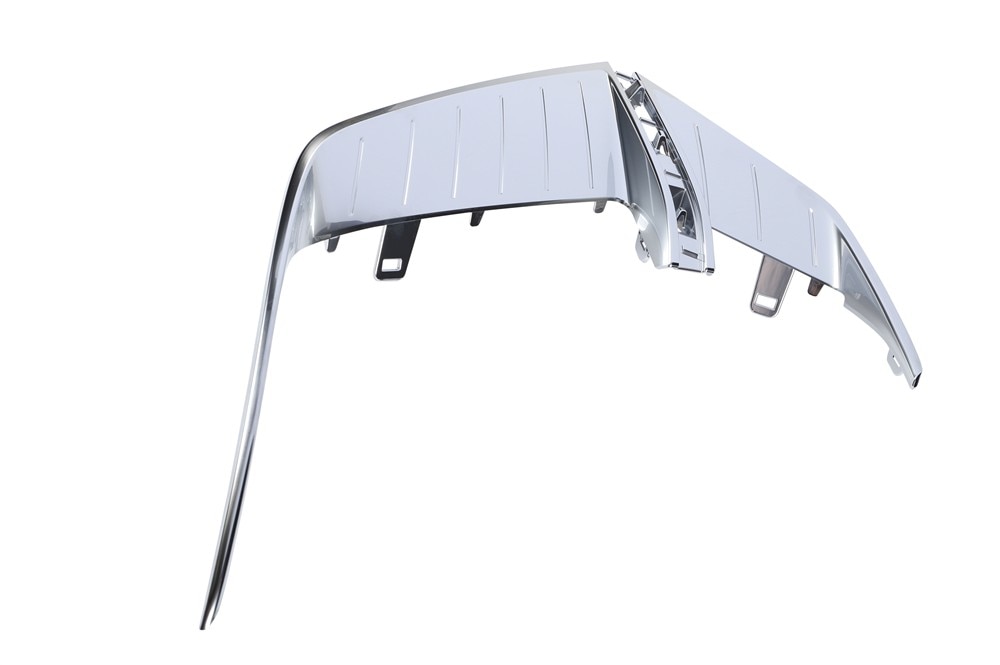 GM Genuine Parts Galvano Silver Passenger Side Headlamp Bezel Insert