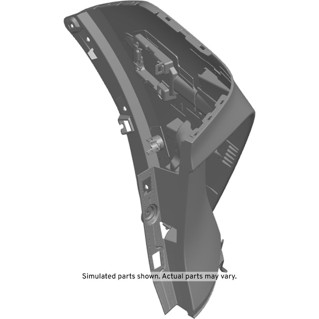 GM Genuine Parts Primed Rear Bumper Passenger Side Upper Fascia