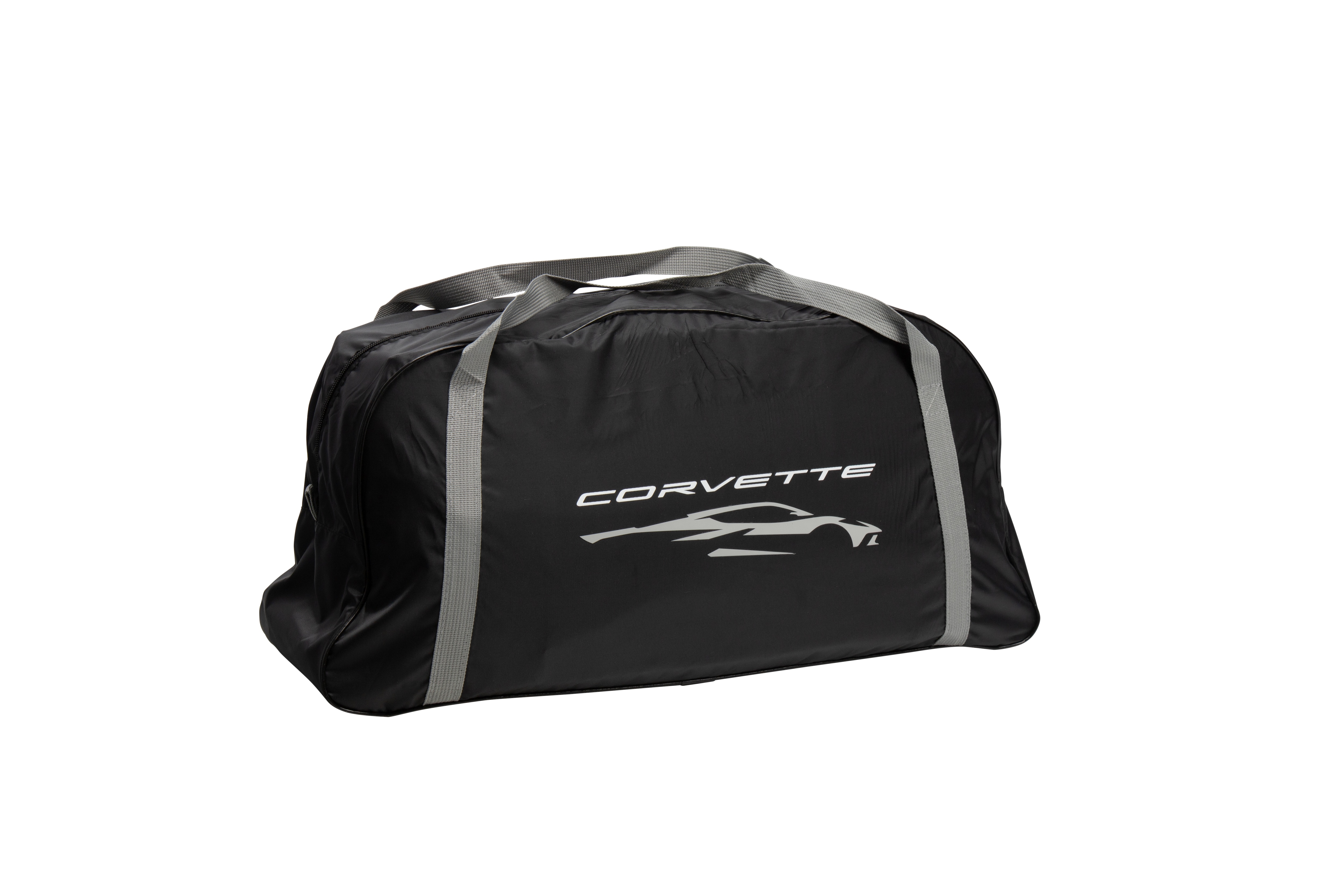 Premium Indoor Car Cover in Black with Debossed Crossed Flags Logo